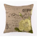 Tea Rose Down-Filled Embroidered Pillow