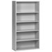 Trace 5-High Bookcase with 4 Adjustable Shelves