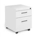 Mobile Pedestal with One Box and One File Drawer