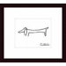 The Dog by Pablo Picasso Wood Framed Art Print