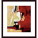 Movement in Red Wood Framed Art Print