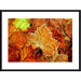 Frost on Leaf Metal Framed Art Print