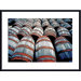 Old Wine Barrels Metal Framed Art Print