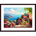 Blue Bay II Wood Framed Art Print