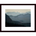 Distant Peaks Wood Framed Art Print