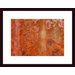 Orange Rust Abstract Wood Framed Art Print