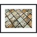 Diamond Tiles Metal Framed Art Print