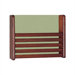 Wooden One Pocket Magazine Rack with Front Slats