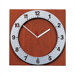 Round "Floating" Steel Face Clock with Square Back