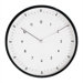 Round Wall Clock with Aluminum Finish or Black Bezel