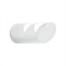 Dual Aluminum Base Coat/Hat Hook with 1" Diameter