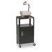Adjustable Utility Cart with Cabinet