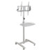 Lumina 25" Flat Panel Stand in Brushed Metal