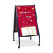 Easel W/Wheels, Double-sided, 2" Casters, Blue