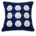 I Sea Life&reg; Embroidered and Appliqu&eacute; Sand Dollar Pillow