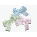 Petite Satin Dottie Dog Hair Bows on Elastic Grooming Bands