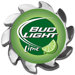 Bud Light Lime Spinner Card Cover in Silver