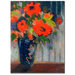 Stipped Wall Celebration Golden, Sheila, Canvas Art - 32" x 24"