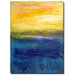 Gold and Pink Abstract by Michelle Calkins, Canvas Art - 32" x 24"