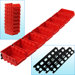 8 Bin Wall Mounted Parts Rack by Trademark Tools