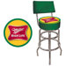 Miller High Life Padded Bar Stool with Back