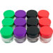 Color Coded Plastic Jars (Set of 12)