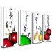 White Splash by Roderick Stevens Canvas Art  (Set of 4)