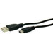 6' USB 2.0 A to Mini B 5 Pin Cable