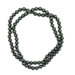 36 Inches Hematite Bead Knotted Necklace