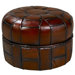 Pumpkin Leather  Ottoman (Set of 2)