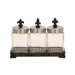 Glass Metal Jar (Set of 3)
