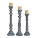 Wooden Candle Stand (Set of 3)