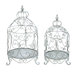 Kuga Bird Cage Standing Planter (Set of 2)