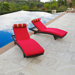 Cantina Wave Lounger  with Cushion (Set of 2)