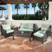 Bliss 6 Piece Deep Seating Group with Cushions