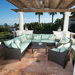 Bliss 9 Piece Deep Seating Group with Cushions