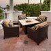 Delano 5 Piece Deep Seating Group with Cushions