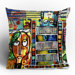 Robin Faye Gates Musical Chairs Throw Pillow