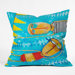 Robin Faye Gates Polyester Swimming Is Hard Indoor/Outdoor Throw Pillow