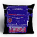 Romi Vega Continental Typewriter Throw Pillow
