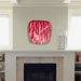 Jacqueline Maldonado Red Rain Modern Clock