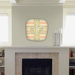 Jacqueline Maldonado Vintage Stripe Modern Clock