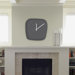 Wesley Bird Diamond Print Modern Clock