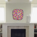 Bianca Green in Love with Triangles Modern Clock