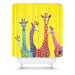 Clara Nilles Jellybean Giraffes Shower Curtain