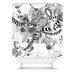 Iveta Abolina Black And White Play Shower Curtain