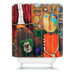 Robin Faye Gates with Bebe Shower Curtain