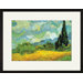 Cypresses Framed and Matted Print