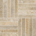Italian Stone 8" x 8" Porcelain Cross Mosaic in Verde