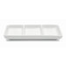 White Basics 3 Section Divided Serving Dish
